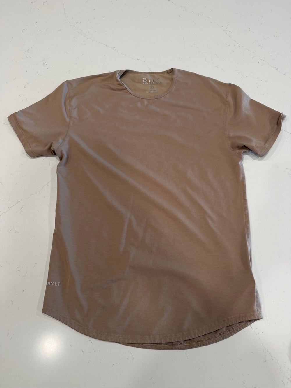 BYLT Basics Men's Brown Crewneck Lux Tee  - Large